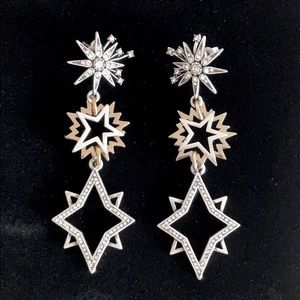 Lulu Frost nova cosmic two toned drop earrings